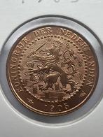 Nederland. Wilhelmina. 1 Cent 1905. FDC, Postzegels en Munten, Ophalen of Verzenden, Koning Willem III