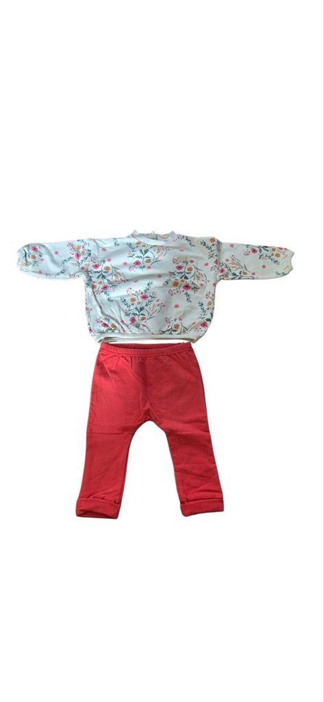 Vrolijk setje, maat 68, Kinderen en Baby's, Babykleding | Maat 68, Zo goed als nieuw, Meisje, Setje, Ophalen of Verzenden
