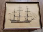 Vintage prent HMS agamemnon Britisch Royal Navy Gardner, Ophalen of Verzenden