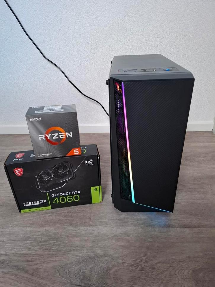 Game pc met RTX 4060, Computers en Software, Desktop Pc's, Refurbished, 4 Ghz of meer, SSD, 32 GB, Met videokaart, Gaming, Ophalen of Verzenden