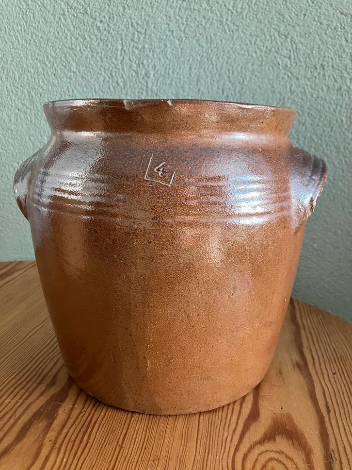 Oude Franse Grespot - 20cm hoog, 17cm doorsnee, Antiek en Kunst, Curiosa en Brocante, Ophalen of Verzenden