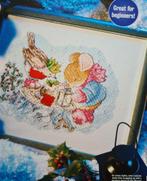 Tom de muis met roodborstje Kerst borduurpatroon, Ophalen, Nieuw, Handborduren, Patroon