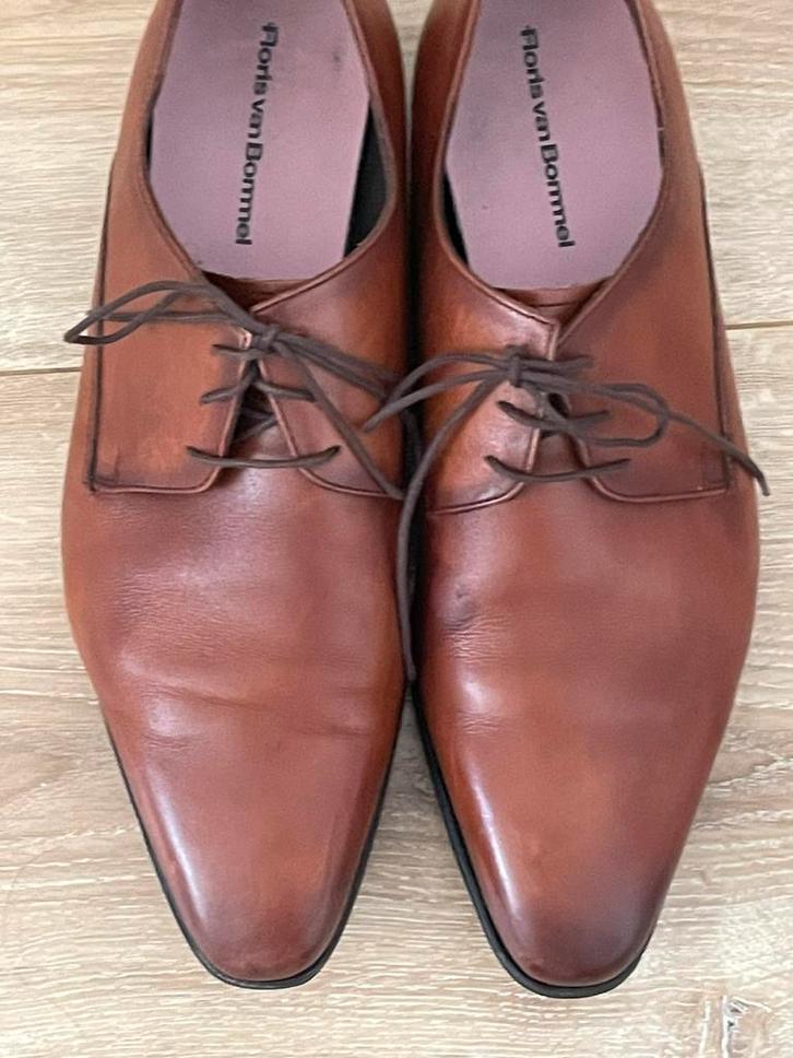 Floris van Bommel als nieuw  bruine heren schoenen maat 42,5, Kleding | Heren, Schoenen, Zo goed als nieuw, Veterschoenen, Bruin