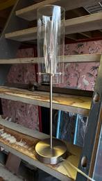 Dimbare Tafellamp met Glazen Cilinder, Huis en Inrichting, Ophalen of Verzenden, Zo goed als nieuw, Glas, Minder dan 50 cm