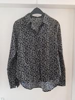 Nette Blouse Dames Zwart Wit Bloemetjes Maat XS, Gedragen, Maat 34 (XS) of kleiner, Ophalen of Verzenden, Zwart