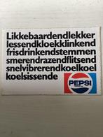 Sticker Pepsi, Verzenden, Zo goed als nieuw, Merk