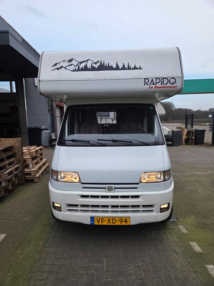 Rapido 830 Peugeot boxer 2500 TD 1995 KM 132629, Caravans en Kamperen, Campers, Particulier, tot en met 5, Alkoof, Rapido, Overige merken