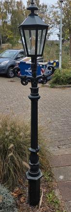 Nostalgische lantaarn monumenten groen, Ophalen, Gebruikt, Staande lamp, Netvoeding