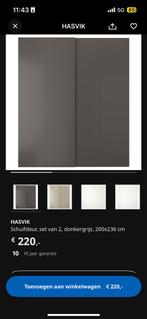 IKEA Pax kast + deuren, Ophalen, Overige materialen, 200 cm of meer, Donkergrijze kledingkast