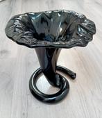 Vintage Art Nouveau Stijl Zwarte Lelie Vaas, Antiek en Kunst, Ophalen of Verzenden