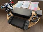 nintendo Switch V1 | 3 spellen | opbergcase | accessoires, Met games, Met 2 controllers, Ophalen of Verzenden, Zo goed als nieuw