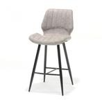 Barkruk Brenn stof soft pebble | Webshop, Met voetsteun, Nieuw, Ophalen of Verzenden, 90 cm of meer