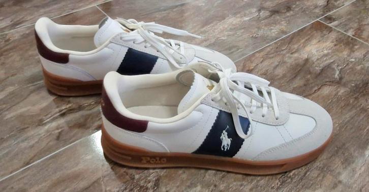 Polo Ralph Lauren HRT Aera sneakers, Kleding | Dames, Schoenen, Zo goed als nieuw, Sneakers of Gympen, Wit, Verzenden