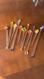 11vintage glaze cocktail roerstaafjes – jaren 50/60 – dieren, Ophalen of Verzenden, Huis en Inrichting