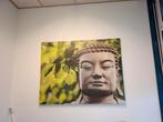 Schilderij Boeddha, groen, Antiek en Kunst, Kunst | Schilderijen | Modern, Ophalen