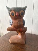 Houten Uil Beeldje, Ophalen, Gebruikt, Hout, Dierenbeeld