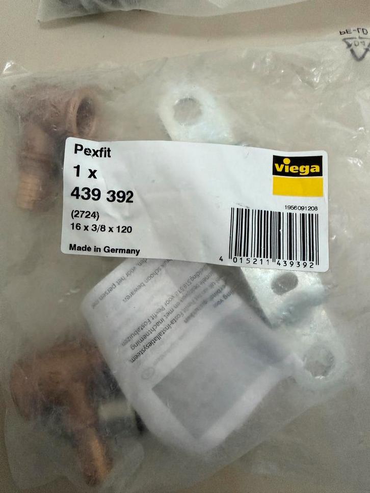 Viega Pexfit Muurplaat 16mm, Doe-het-zelf en Verbouw, Buizen en Afvoer, Nieuw, Overige typen, Overige materialen, Minder dan 2 meter