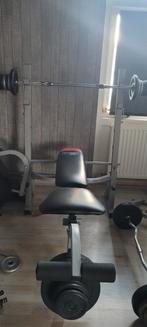 Fitness plus gewichten, Sport en Fitness, Fitnessmaterialen, Ophalen of Verzenden, Zo goed als nieuw, Fitnessbank