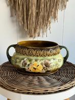 antiek bloempot, Majolica cachepot, Ophalen of Verzenden