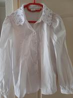 blouse wit met kanten kraag Jacqueline de Yong Only M, Maat 38/40 (M), Verzenden, Wit, Zo goed als nieuw