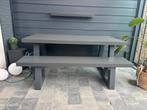 Eettafel met losse bank, Tuin en Terras, Picknicktafels, Ophalen, Zo goed als nieuw, Rechthoekig