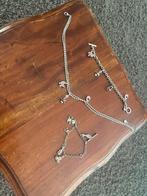 Zilveren armband en ketting en bedelarmband, Verzenden, Zilver