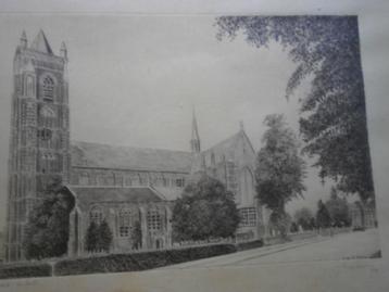 Etas St. Leonarduskerk in Brecht, (belgie ) gesigneerd beschikbaar voor biedingen