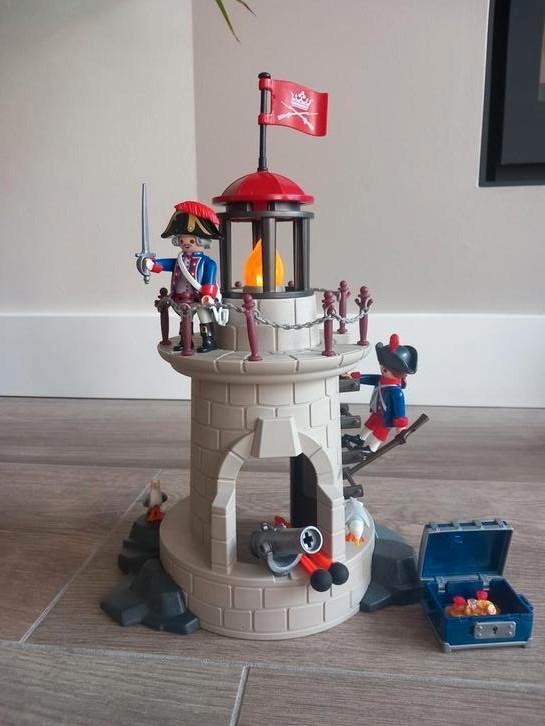Playmobil 6680 Soldaten met vuurtoren - Pirates, Kinderen en Baby's, Speelgoed | Playmobil, Zo goed als nieuw, Complete set, Ophalen