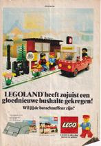 Retro reclame 1979 Lego Miniland bushalte & busstation, Overige typen, Ophalen of Verzenden