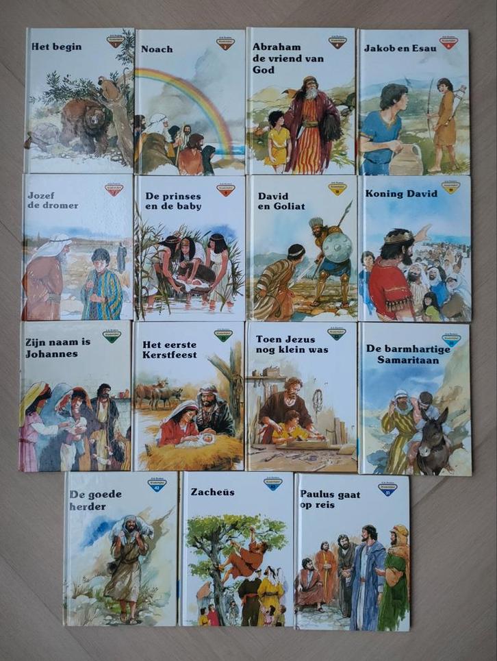 15 deeltjes Arkboeken Kinderbijbel, Boeken, Godsdienst en Theologie, Gelezen, Christendom | Protestants, Ophalen of Verzenden