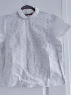 Vintage jaren 50 blousje creme, Ophalen of Verzenden, Gedragen, Maat 46/48 (XL) of groter, Blauw