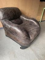 Grote relaxt fauteuil, Huis en Inrichting, Fauteuils, Gebruikt, Leer, Ophalen