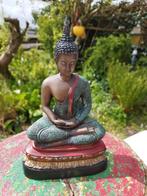 Thaise bronzen boeddha 24/16 cm H, Ophalen of Verzenden, Zo goed als nieuw