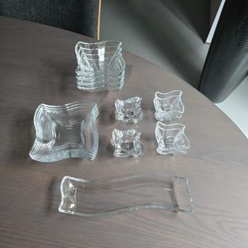Villeroy and Boch New Wave glazen schalen 15 items beschikbaar voor biedingen