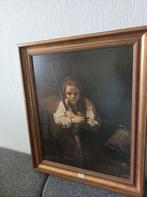 Olieverf  Schilderij - Meisje met de bezem, Ophalen