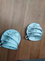 6 mooie thee kop en schotels, in zeer goede staat, Ophalen of Verzenden, Zo goed als nieuw, Porselein, Kop en/of schotel