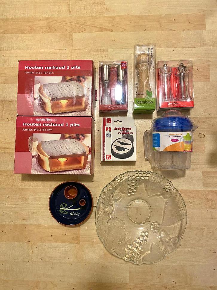 Keukenbenodigdheden - Peper & Zoutmolens, Rechauds & meer, Huis en Inrichting, Keuken | Keukenbenodigdheden, Nieuw, Ophalen of Verzenden