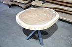 Ronde Suar boomstamtafel– 100- 120 cm-BT171, Ophalen, Nieuw