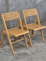 Ikea klapstoelen hout plywood jaren 80 setprijs, Huis en Inrichting, Stoelen, Ophalen, Gebruikt, Hout, Twee