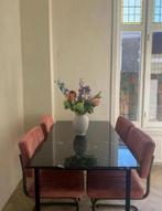 Zwart Marmeren Eettafel - 140x80cm - 4 pers., Overige materialen, Gebruikt, 100 tot 150 cm, Vier personen