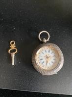 Dames zakhorloge, Sieraden, Tassen en Uiterlijk, Horloges | Antiek, Overige merken, Ophalen of Verzenden, Zilver, Onbekend