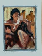 Nico Vrielink - Kleurenzeefdruk CONFRONTATIE met GAUGUIN I, Antiek en Kunst, Kunst | Litho's en Zeefdrukken, Ophalen of Verzenden