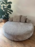 Grote Ronde Japandi Fauteuil - Beige, Ophalen, 150 tot 200 cm, Tweepersoons, Zo goed als nieuw