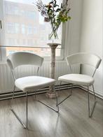 Twee witte stoelen vintage, Huis en Inrichting, Stoelen, Ophalen