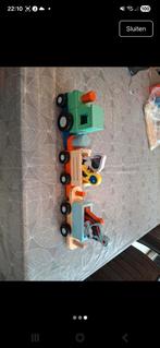 Trein jip en janneke, Kinderen en Baby's, Speelgoed | Houten speelgoed, Ophalen of Verzenden, Zo goed als nieuw, Duw- of Trekspeelgoed