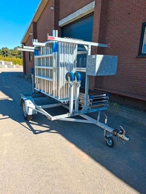 Zgan rolsteiger op aanhanger 10.2 mtr werkhoogte, Doe-het-zelf en Verbouw, Steigers, Rolsteiger of Kamersteiger, 5 meter of hoger