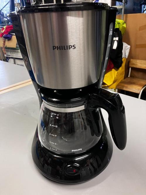 Philips Daily HD7462/20 - Koffiezetapparaat - Zwart/zilver, Witgoed en Apparatuur, Koffiezetapparaten, Gebruikt, Gemalen koffie
