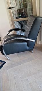 Zwarte Fauteuil  Merk: leolux scylla, Huis en Inrichting, Fauteuils, Ophalen