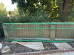 Staal groen gepoedercoat Hek, Tuin en Terras, Tuinhekken en Hekwerk, Ophalen of Verzenden, IJzer, Sierhekwerk