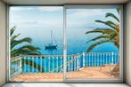 Vlies fotobehang Tranquillo | Strand behang 3D effect, Verzenden, Minder dan 10 m², Strand, zeezicht, vakantie, relax